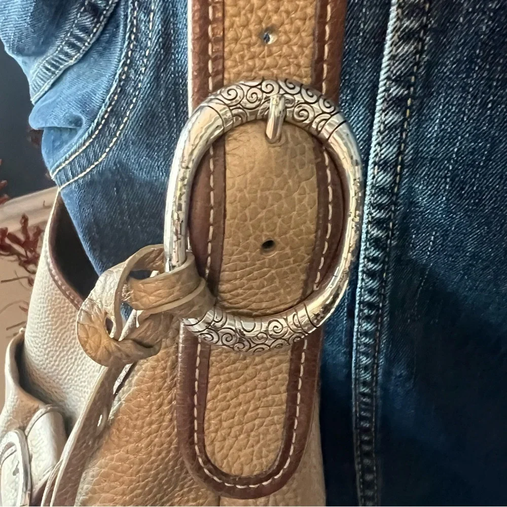Brighton Gold Leather Shoulder Bag